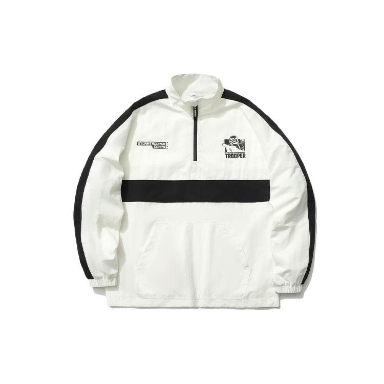 Li-Ning x Star Wars Logo Half Zip Pullover White Black Men s AJDR225-1 XXXL