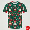 New Fashion Happy Christmas 3D Printing Kids Short Sleeve T Shirts Funny Xmas Boy Girls T-Shirts Y2k Child Clothing