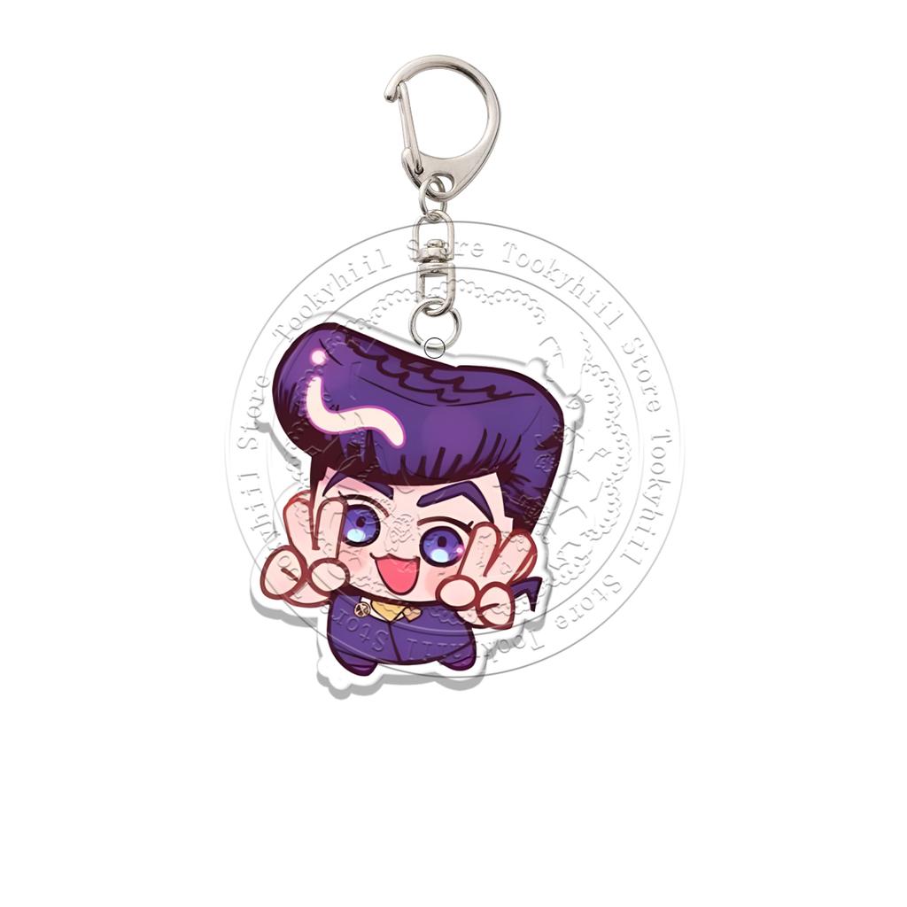 JoJo's Bizarre Adventure Acryl Schlüsselanhänger Q-Version Dekoration Tasche Anhänger Zubehör Schüler Anime Cartoon Geburtstagsgeschenk