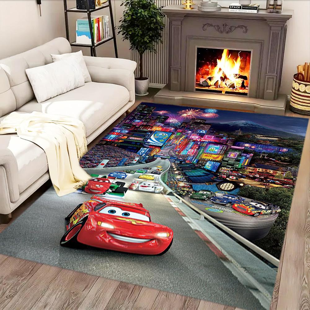 Lightning Mcqueen Racing Legend for Living Room rug, Bedroom, Study Room, Hallway Decoration, Perfect for Home Decoration or Holiday Gifts