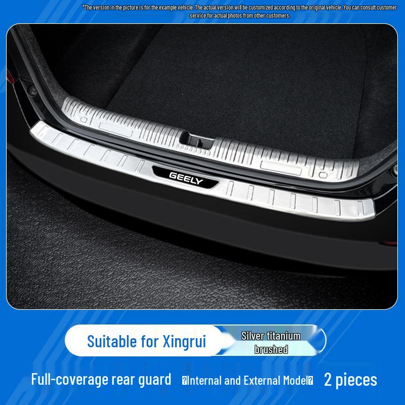 Stainless Steel Welcome Pedal Protection Threshold Strip for Geely Xingrui L Models