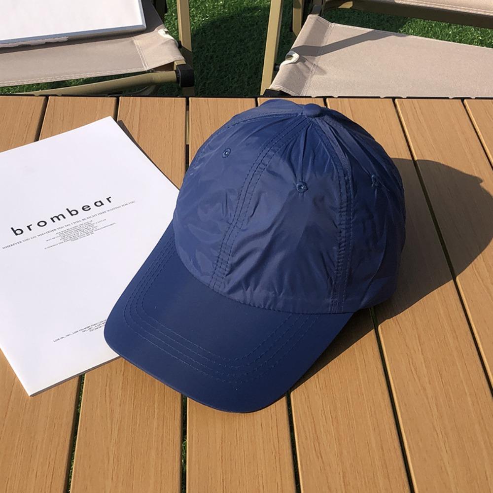 Korean Style Quick-Drying Baseball Cap Solid Color Peaked Cap Casual Solid Color Sun Hat  Men