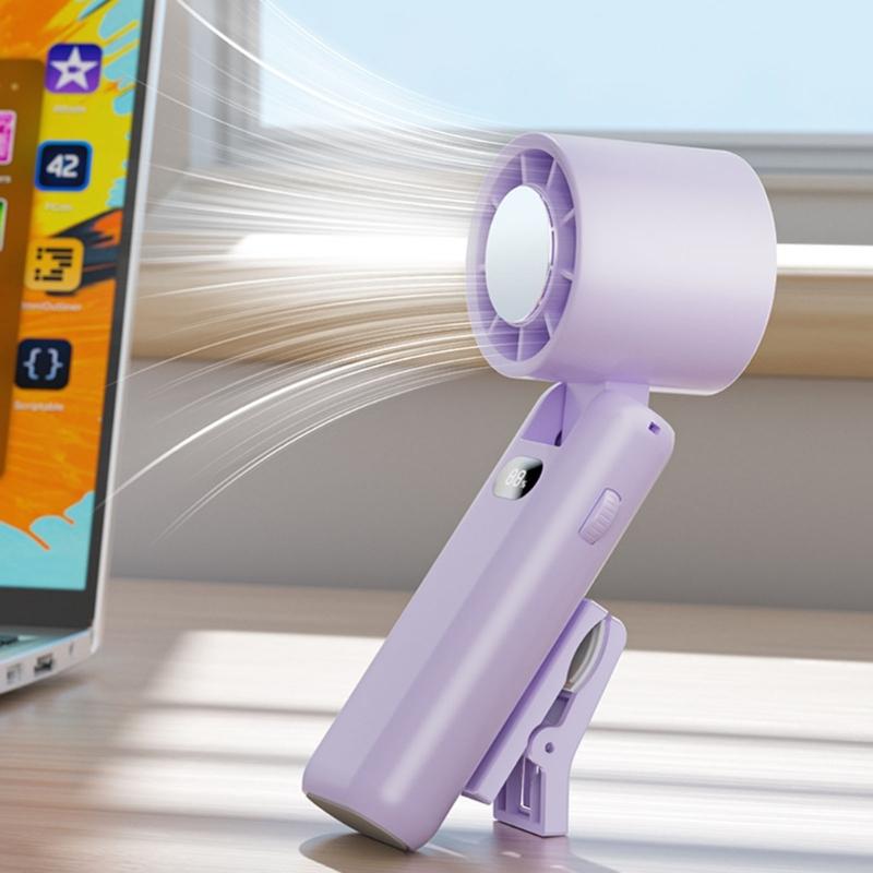 High Speed Rechargeable Fan Outdoor Portable Handheld Powerful Turbos Fan Outdoor Light Weight Coolers Enduring