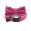 Begonia Red Corduroy Cat Collar with Engraved Name