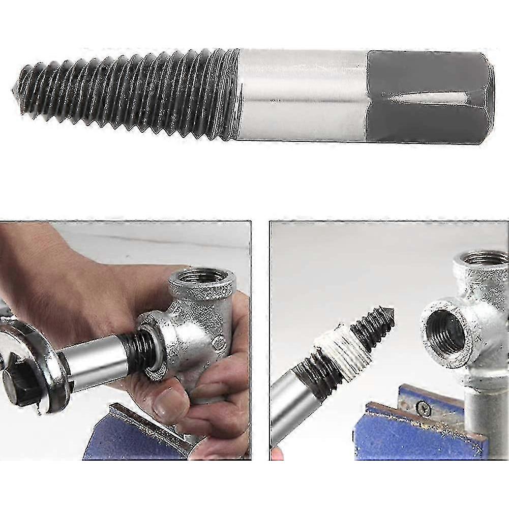 Damaged screw removal tool screw extractor set broken bolt water pipe remover pipeline tool suitable for pipeline factory use one piece
