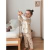 Korean-Style Children's Clothing, Same Style as Little Orange, Waffle-Patterned Baby Jumpsuit, Anti-Dirt Outdoor Wear