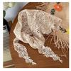 Hollowed-out Fart Curtain Lace Trim Triangular Headscarf Trendy Hip Curtain  Summer