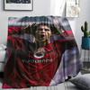 1Pc England Football Print Flannel Blanket, High quality Comfortable for All Seasons, Home Decor, Warmth and Comfort, Perfect for Christmas GiftS