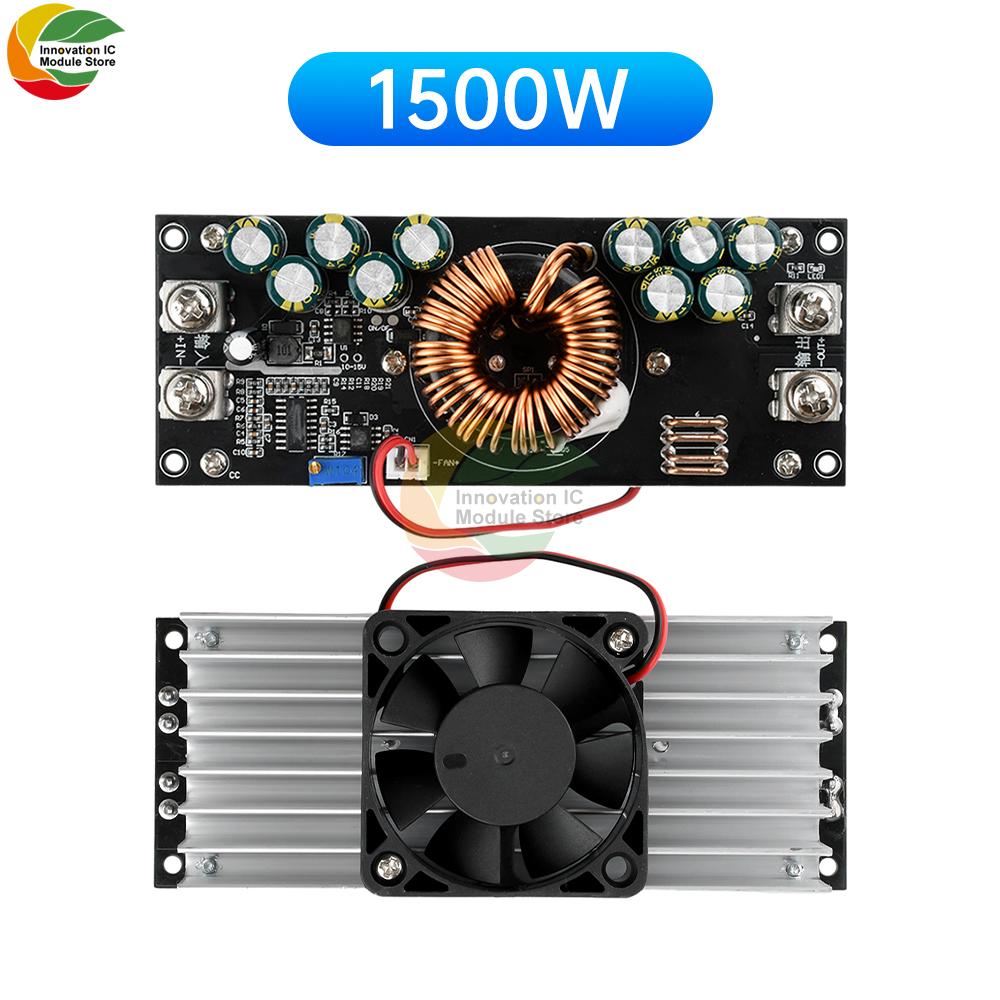 High Power 1500/1200W Adjustable Step-Down Power Supply Module DC15V-90V to DC2.5V-72V 30A Constant Voltage Power Supply Board