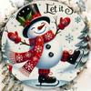 Vintage Metal Sign Blue Deer Merry Christmas Retro Tin Plate Wall Decor Home Holiday Gift 20 Cm