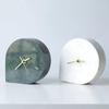 Creative Table Clock Modern Miniature Desk Clock Light Luxury Marble Clocks Ornaments Living Room Art Decoration Accessories