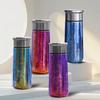 Vibrant Titanium Mini Thermos Cup - Portable, Stylish Travel Essential