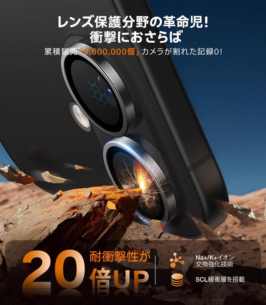 TORRAS Camera Protective Film for iPhone Aerospace Metal Lens US Military Black 1 No Integrated Camera Cover for iPhone Black Titanium LensGuard 16/16