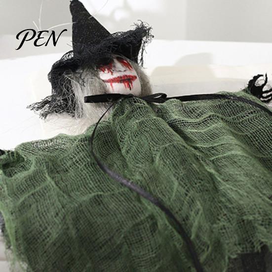 Scary Party Hanging Decor Spooky Witch Halloween Decoration, Ghost Ornament Scene Layout Supplies for Haunted House, Indoor Outdoor Tree Yard
