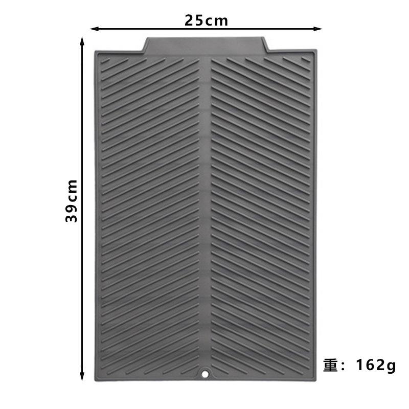 

1шт силиконовый коврик для сушки кастрюль, посуды, коврик для сушки посуды, кухонная утварь, нескользящие коврики, подставки под горячее, кухонные принадлежности S серый