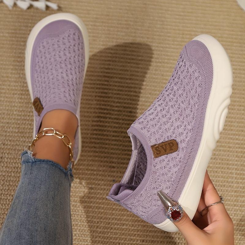 Spring and Autumn new women's breathable and anti-slip mom shoes, soft-soled, lightweight and thick-soled women's shoes