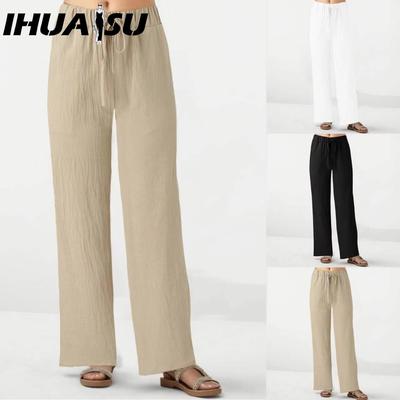 Women's Fashion Casual Solid Color Print Pants & Capris