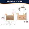 4PCS Metal Sintering Disc Brake Pads for GT73/ Macfox X2/ Macfox X7 electric dirt bike Bike upgrade