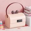 Stylish Plastic Treasure Storage Box with Lock Portable Organizers for Safekeeping of Valuables and Personal Collections
