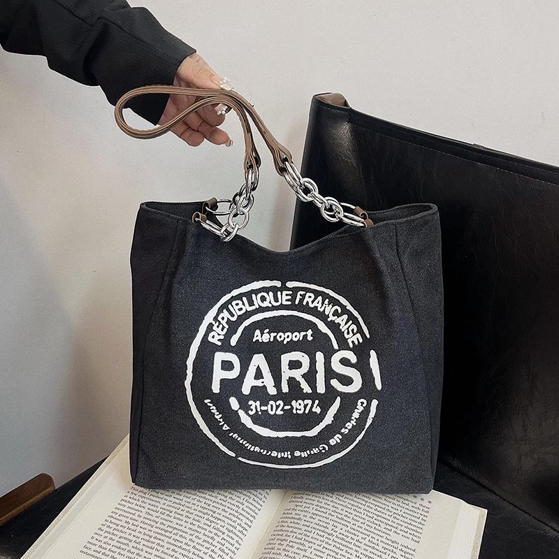 Large Capacity Women Totes Letters Printed Luxury Designer Handbags Ladies Casual Canvas Bag New Hobos Shoulder Messenger Bag