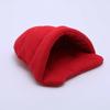 Pet Dog Cave Bed Thick Fleece Warm Soft Slipper Shape Beds Puppy Cats Tent Sleeping Mats Winter Pets Indoor Triangle Nest