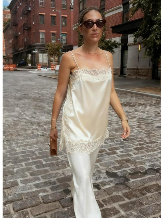 Lace Patchwork Solid Color Women's Sexy Camisole (2025)
