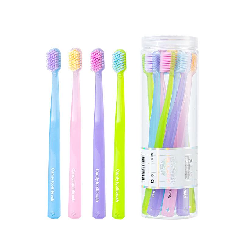 12Pcs Toothbrushes Soft Bristles Adult Household Teeth Cleaning Brush Oral Care