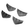   Rr Spoiler   Fin Tail Lower Bumper Lip Diffuser Splitter with Buckle