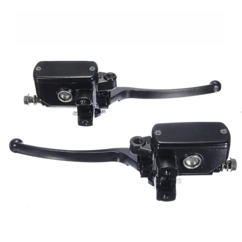 Fits for 1Pair 1" 25mm Universal Motorcycle Front Brake Clutch Lever Master Cylinder Hydraulic Pump For Honda Yamaha Suzuki