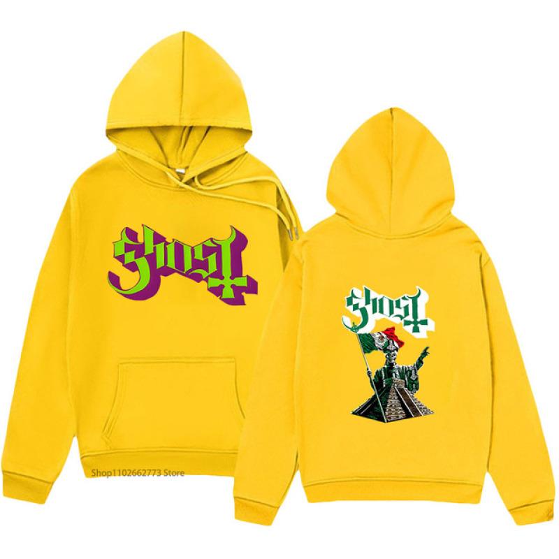 Ghost Band Hoodies Itroble Art Graphic Sweatshirt with Hooded Winter Clothes Women Fashion Manga Tops Kpop Streetwear Men Unisex