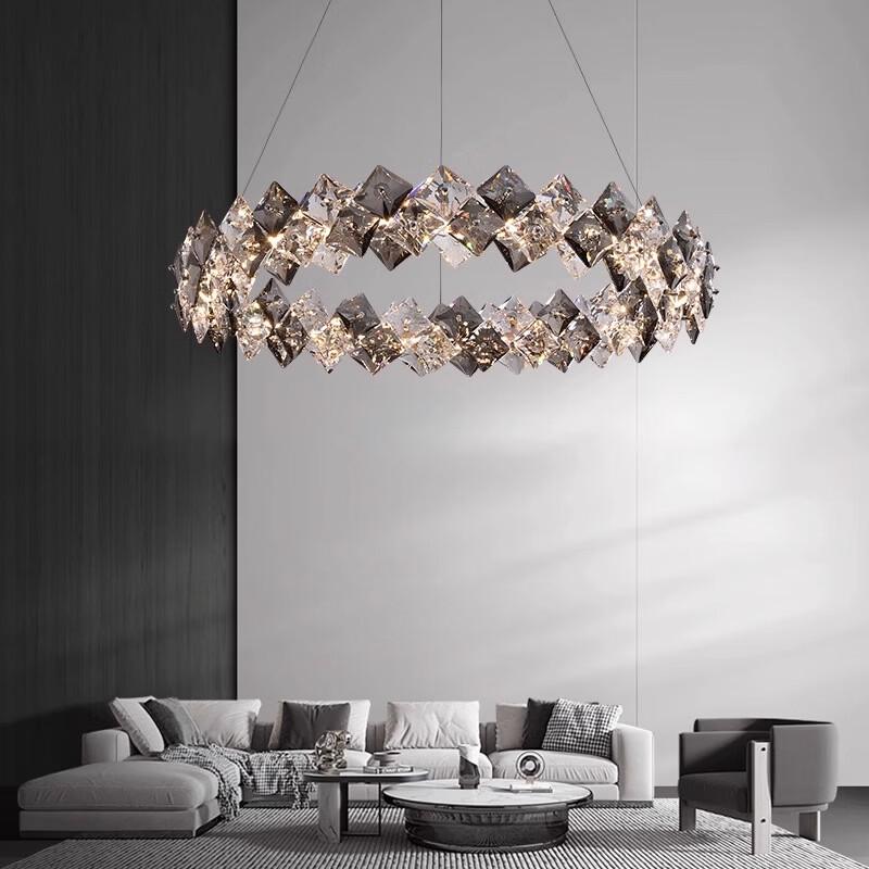 Nufeng Light Luxury Round Crystal Chandelier