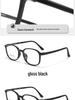 Trendy TR90 Oval Ultra-Light Transparent Glasses Frame for Teens - Myopia Compatible