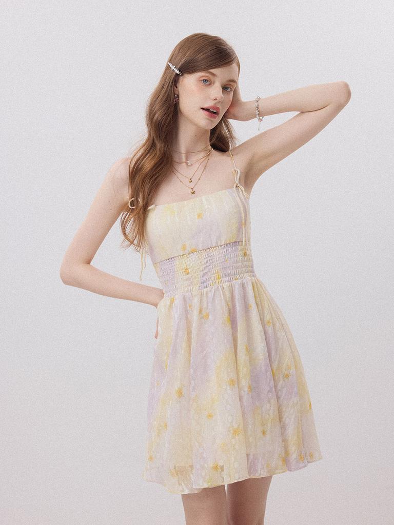 Sinseuden Citrus Strap Mini Dress