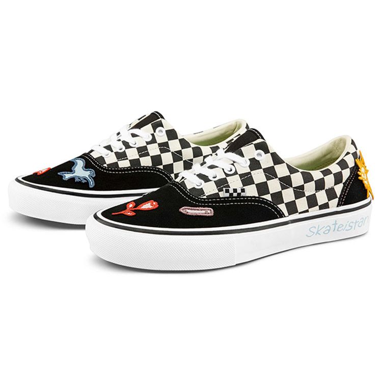 Vans Era Low Top Skateschuhe Unisex Sneaker Schwarz Weiß VN0A5FC989C