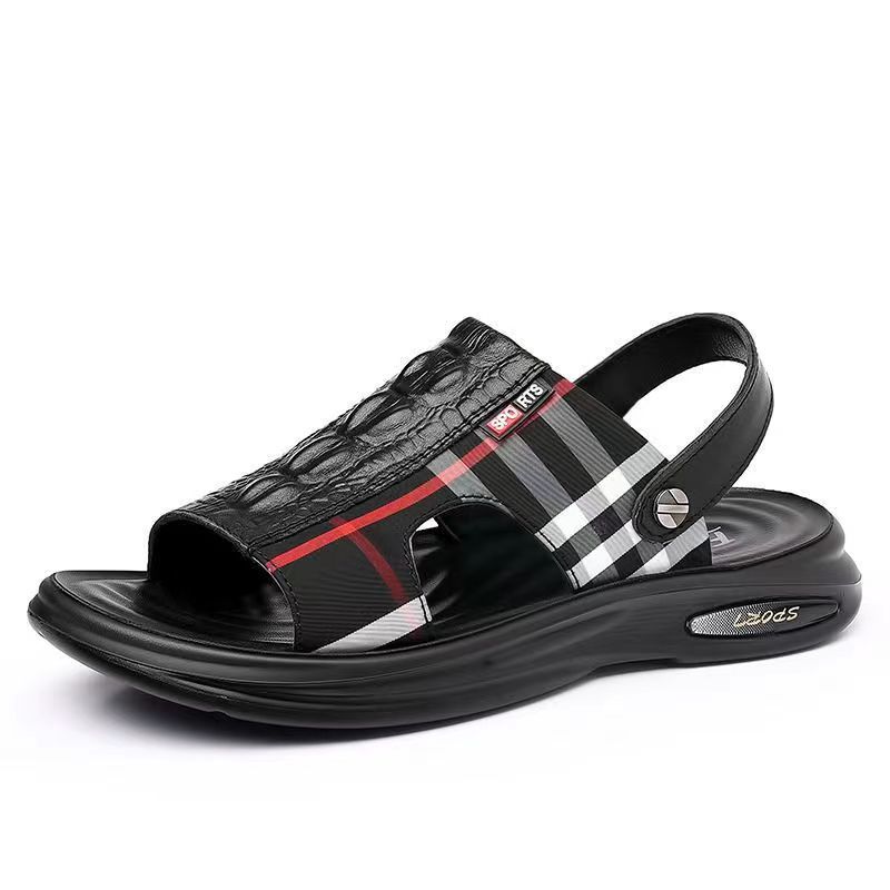 Kostenloser Versand Herrensandalen, Hausschuhe, Sommer Herren strapazierfähige Fahrschuhe für unterwegs, dicksohlige wasserdichte und rutschfeste Strandschuhe