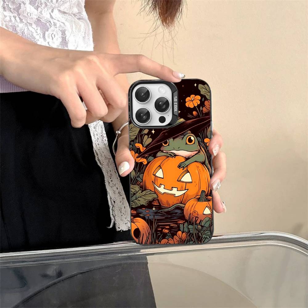 Horror Movie Halloween Phone Case For iPhone 17 16 15 14 13 12 11 Pro MAX Matte Shockproof Back Anti Fall Matte Cover