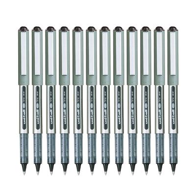Uni-Ball Eye UB157 0.7 Mm Roller Ball Pens Black Ink Pack of 12 Smooth Writing Gift Set