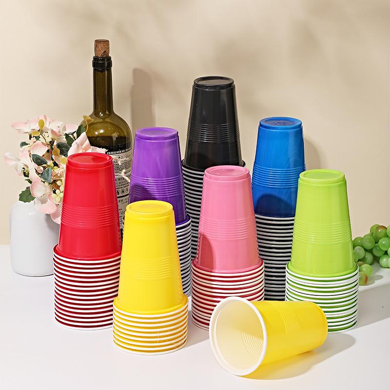 American Party Cups: Two-Color 16oz Disposable Table Tennis Cups