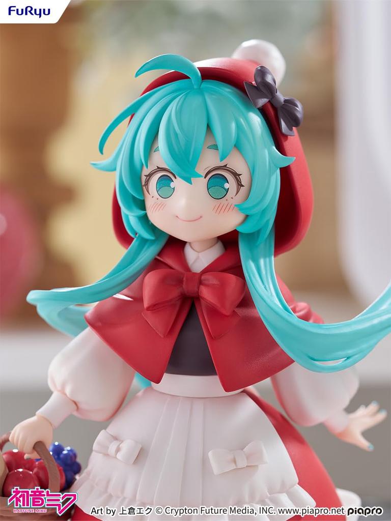 Furyu Desktop Fairy Hatsune Miku Little Red Riding Hood 160mm Finished Ver. Approx. Tall, Non-scale, Plastic, Painted, Figure. AMU-TNL0145