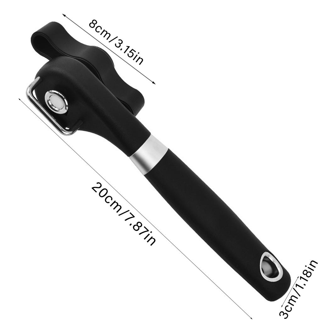 Apriscatole Manuale in Plastica Strumenti di Sicurezza per la Cucina Impugnatura Facile Taglio Laterale Apriscatole Manuale per Coperchi di Lattine Gadget da Cucina