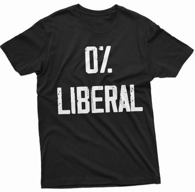 Null % Liberale T-Shirt Anti-Liberalismus Republikanisches Anti-Demokraten T-Shirt