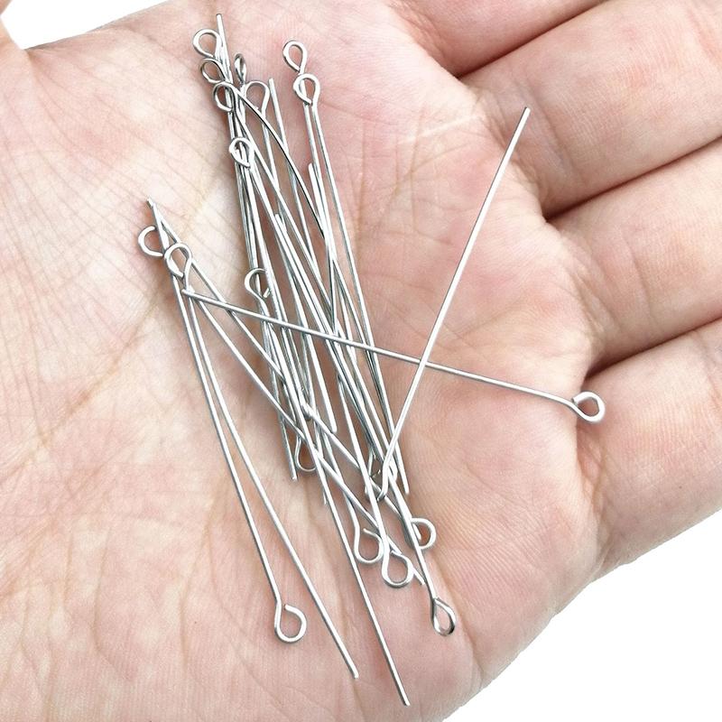 100g 1.5cm 2cm 3cm 4cm 5cm Stainless Steel 9-Pin Needles Metal Nine Words Pins or DIY Earring Bracelet Necklace Jewelry Making
