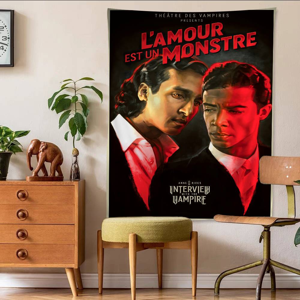Interview With The Vampire Classic Tapestry Art Printing Bohemian Wall Tapestries Mandala Decor Blanket