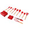 13Pcs Silicone Cooking Utensils Set Non Stick Spatula Shovel Wooden Handle Cooking Tools Set