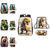 Cartoon Dinosaur Childrens Backpack With Breathable Oxford Fabric For School Use
