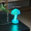 Rustic Fantasy Mushroom Lamp, Resin, USB Powered, with Festive Holiday Themes for Christmas, Halloween, Easter, Hanukkah, Thanksgiving