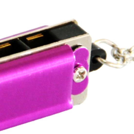 8 Tone 4 Holes Mini Harmonic Pendant Metal Musical Instrument Toys Harmonica Pendant