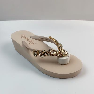 Diamanten Slippers Dames Zomer Buitenkleding Strand Schoenen Sandalen Dames Sexy Schoenen Sleehak Slippers voor Dames Chanclas Mujer