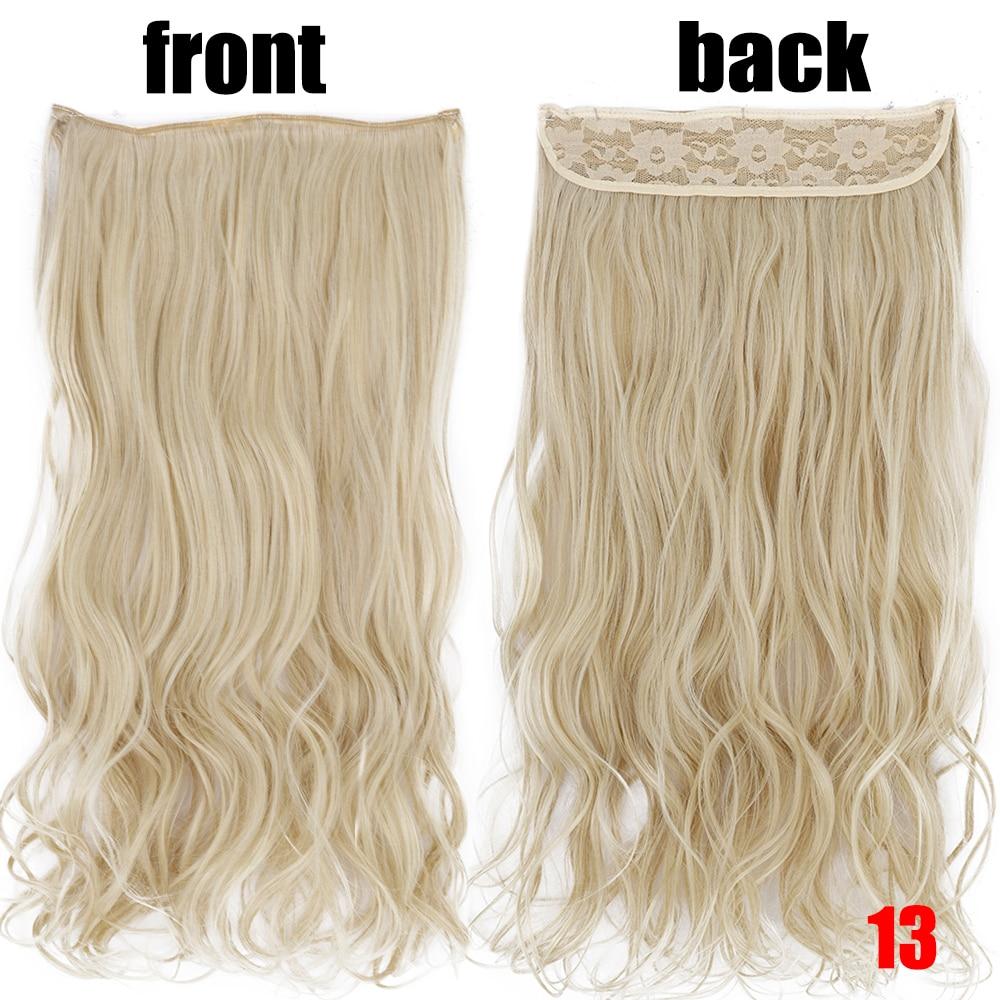 XINRAN 22-дюймова модна жіноча перука з невидимою волосінню для нарощування волосся, стійка до високих температур, синтетична хвиля без застібок