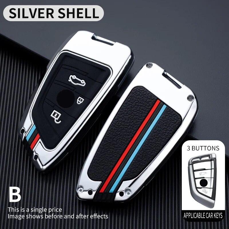 Car Remote Key Case Cover Shell Fob For BMW X1 X3 X5 X6 X7 1 3 5 6 7 Series G20 G30 G11 F15 F16 G01 G02 F48 Keyless